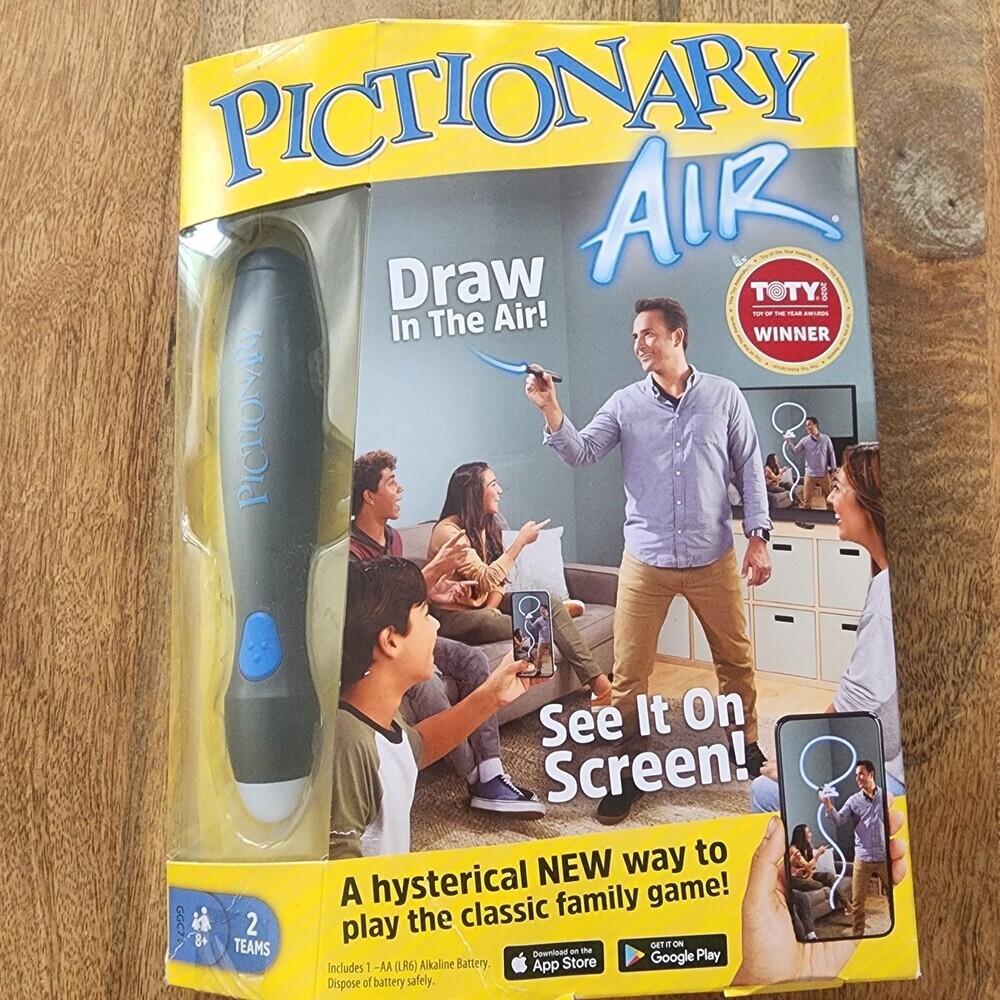 Mattel Games Pictionary Air Drawing Family Party Game 2020 2 Teams Ages 8+